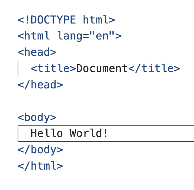Screen shot of html5 structure
